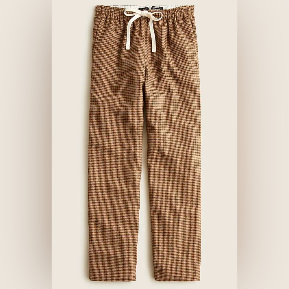 J.Crew Drawstring High-Waisted Wool Blend Pants